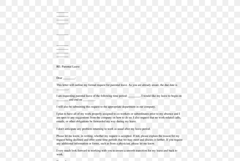 Document Parental Leave Leave Of Absence Letter, PNG, 532x551px, Document, Area, Brand, Diagram, Internet Download Free