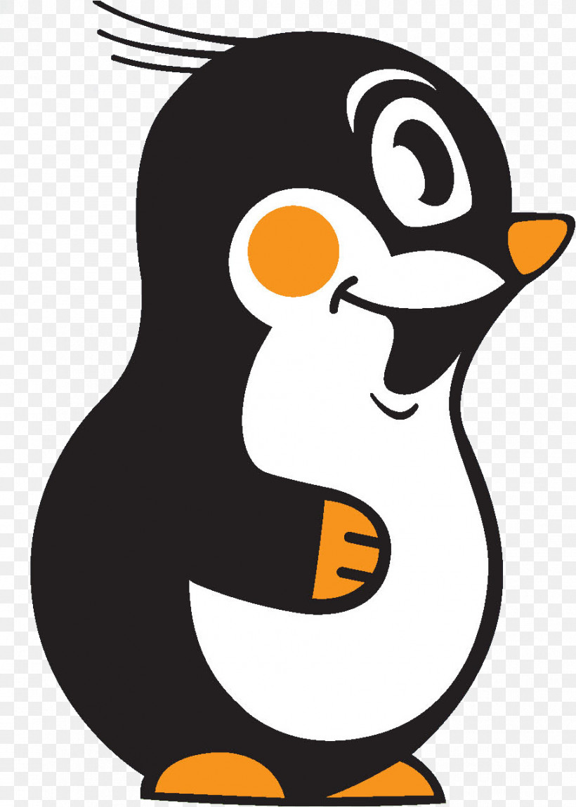 Penguin, PNG, 907x1273px, Flightless Bird, Beak, Bird, Cartoon, Emperor Penguin Download Free