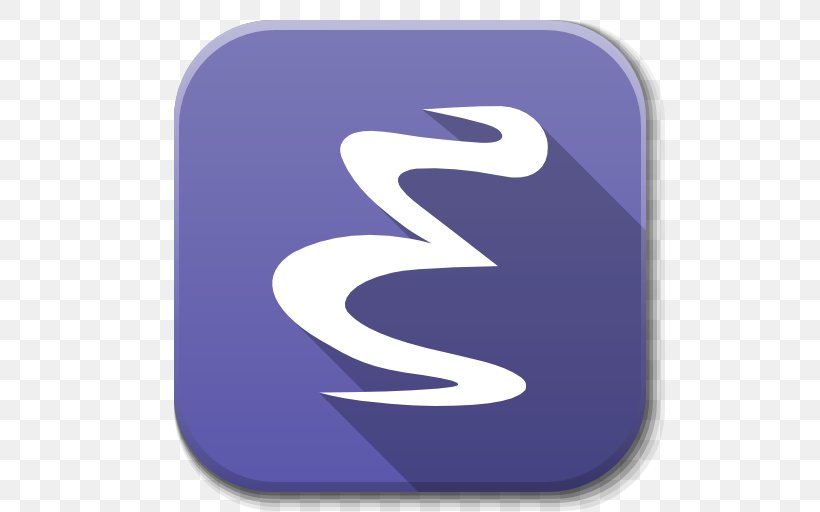 Purple Text Symbol, PNG, 512x512px, Emacs, Android, Brand, Button, Computer Software Download Free