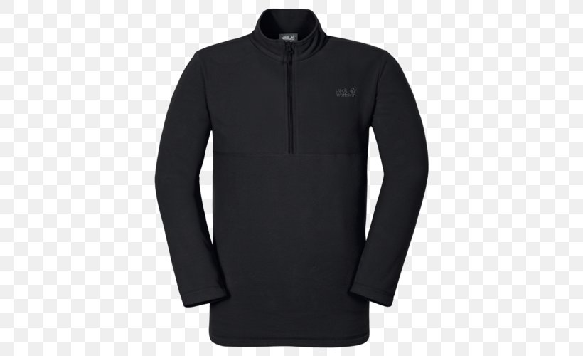 T-shirt Sleeve Fleece Jacket Polar Fleece, PNG, 500x500px, Tshirt, Active Shirt, Black, Clothing, Coat Download Free