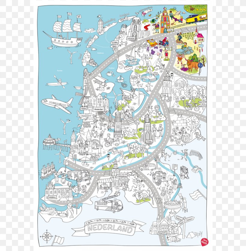 WYLIWYG Very Mappy Haarlem Kleurplaat, PNG, 832x850px, Map, Area, Cartography, Europe, Geography Download Free