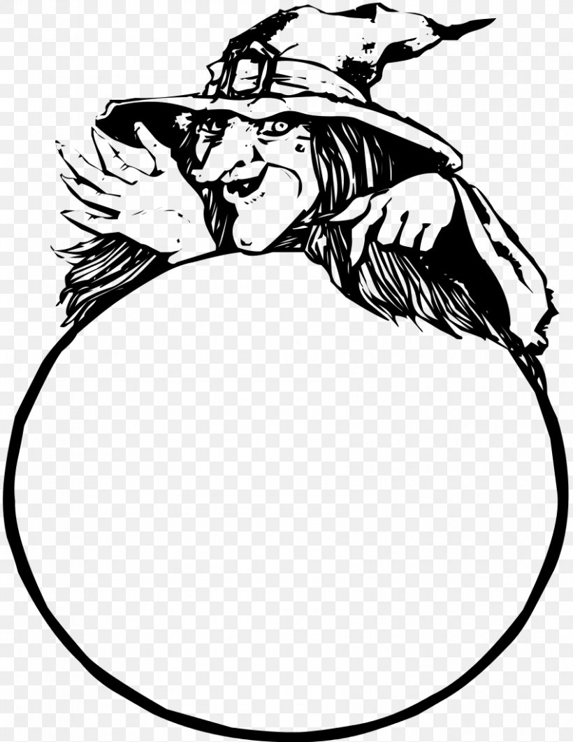 Crystal Ball Witchcraft Clip Art, PNG, 850x1100px, Crystal Ball, Art, Artwork, Beak, Bird Download Free