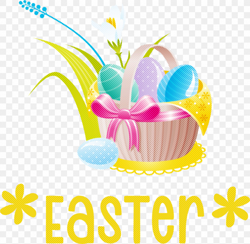 Easter Eggs, PNG, 2999x2934px, Easter Eggs, Basket, Cartoon, Drawing, Easter Basket Download Free