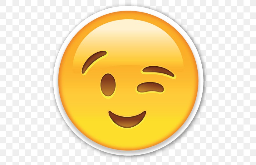 Emoji Wink Smiley Clip Art, PNG, 530x530px, Emoji, Bitmap, Emoticon, Face With Tears Of Joy Emoji, Happiness Download Free