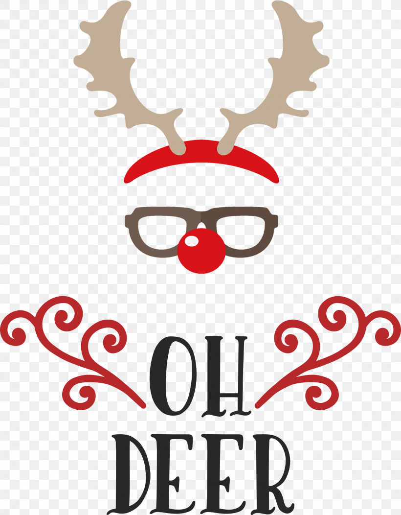 OH Deer Rudolph Christmas, PNG, 2337x3000px, Oh Deer, Christmas, Christmas Archives, Deer, Logo Download Free