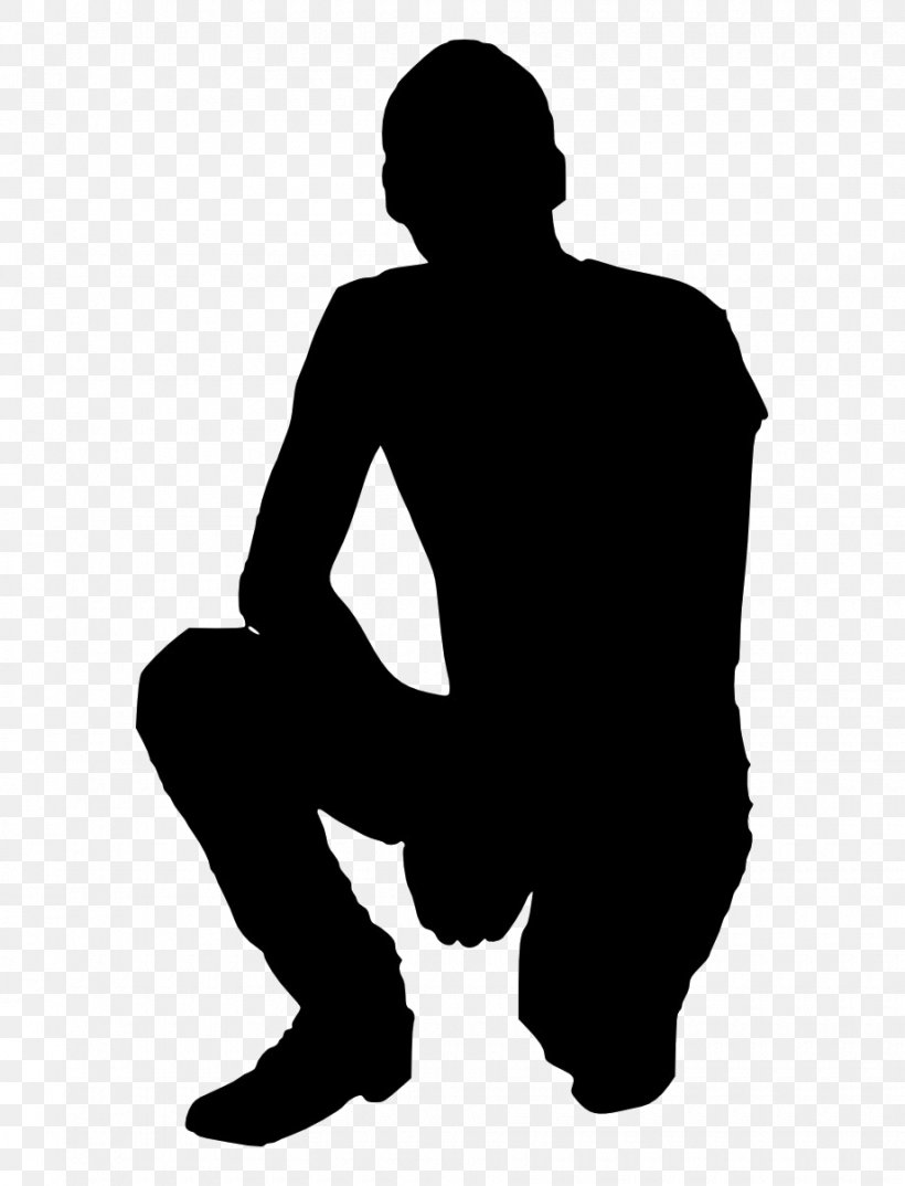 Silhouette Transparency Man Drawing Person, PNG, 920x1205px, Silhouette, Blackandwhite, Drawing, Kneeling, Leg Download Free