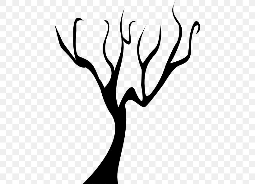 Tree Clip Art, PNG, 468x594px, Tree, Antler, Artwork, Autumn, Black And White Download Free