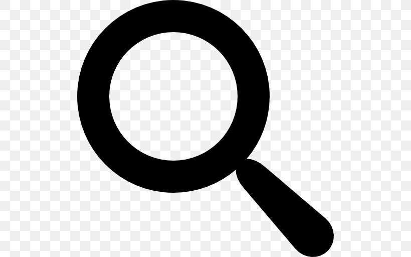 Download, PNG, 512x512px, Magnifying Glass, Black And White, Organization, Searching, Symbol Download Free