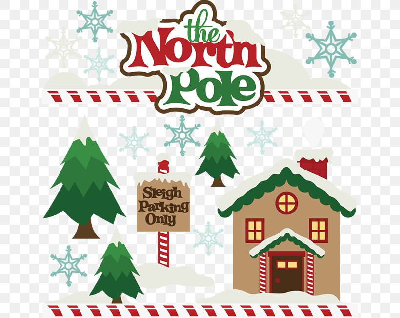 North Pole Santa's Workshop Santa Claus Clip Art, PNG, 648x651px, North Pole, Area, Artwork, Border, Christmas Download Free