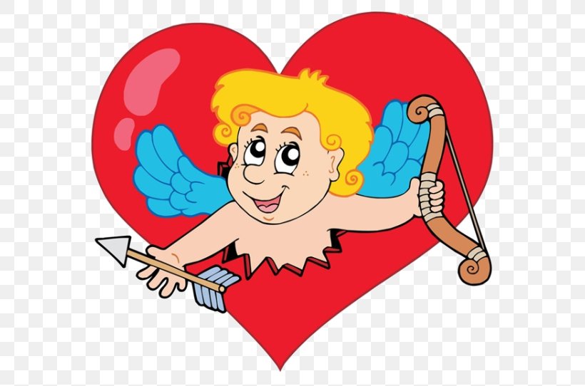 Royalty-free Cupid Clip Art, PNG, 600x542px, Watercolor, Cartoon, Flower, Frame, Heart Download Free