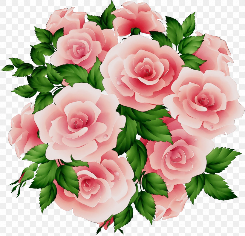 Garden Roses, PNG, 1354x1306px, Watercolor, Artificial Flower, Bouquet, Camellia, Cut Flowers Download Free