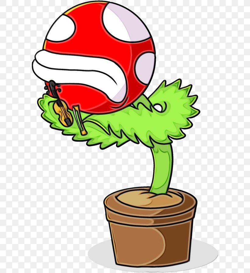 Green Clip Art Cartoon Fictional Character Plant, PNG, 613x895px, Watercolor, Carnivorous Plant, Cartoon, Fictional Character, Green Download Free