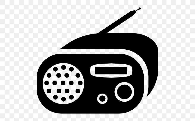 Television Radio Clip Art, PNG, 512x512px, Television, Black And White, Drawing, Icon Design, Monochrome Photography Download Free