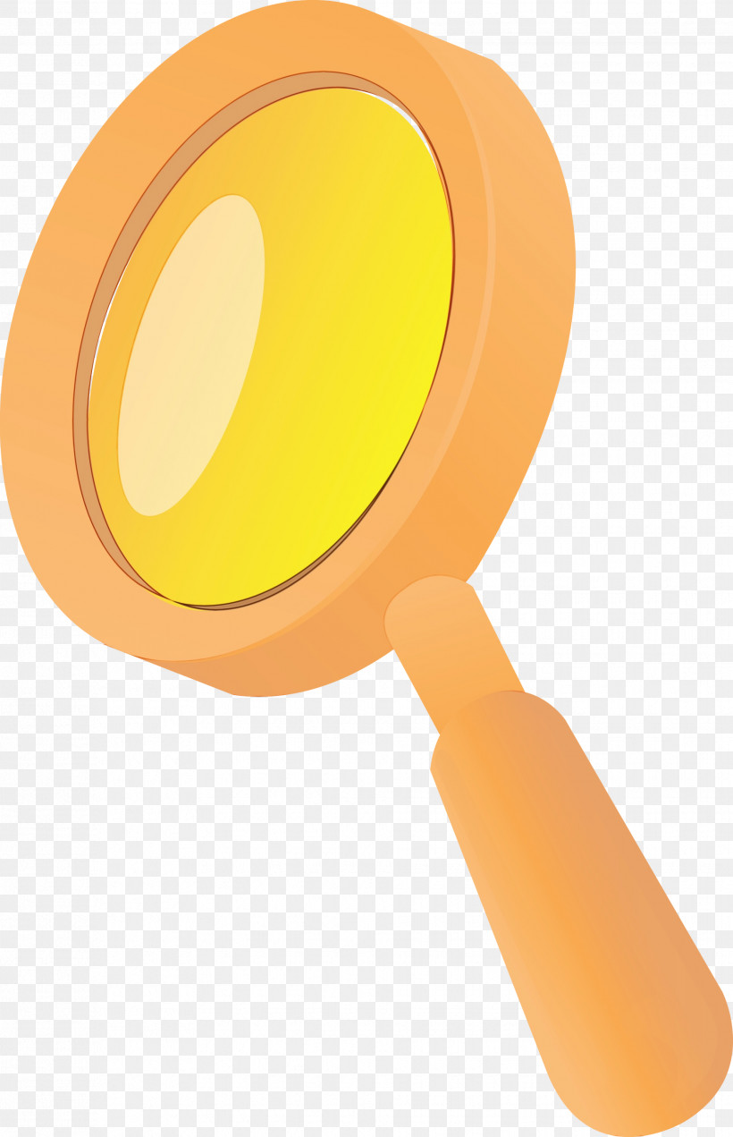 Yellow, PNG, 1935x3000px, Magnifying Glass, Magnifier, Paint, Watercolor, Wet Ink Download Free