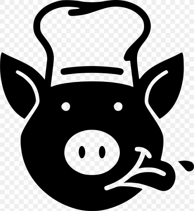 Domestic Pig Bacon Clip Art, PNG, 902x980px, Domestic Pig, Artwork, Bacon, Black, Black And White Download Free