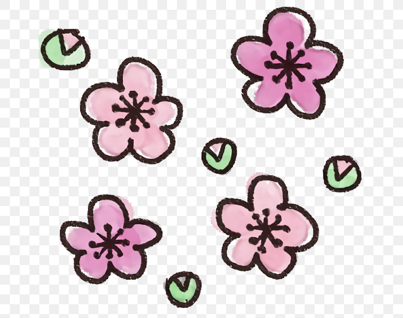 Pink Plant Pattern Petal Flower, PNG, 700x648px, Watercolor Flower, Flower, Petal, Pink, Plant Download Free
