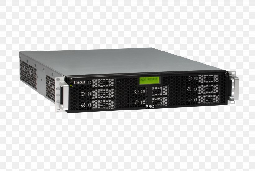 Thecus N8810U-G G850 Network Storage Systems Hard Drives Data Storage, PNG, 3872x2592px, 10 Gigabit Ethernet, 19inch Rack, Thecus N8810ug G850, Audio Receiver, Computer Network Download Free