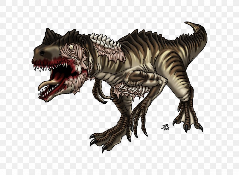 Tyrannosaurus Velociraptor Terrestrial Animal Legendary Creature, PNG, 2250x1650px, Watercolor, Cartoon, Flower, Frame, Heart Download Free