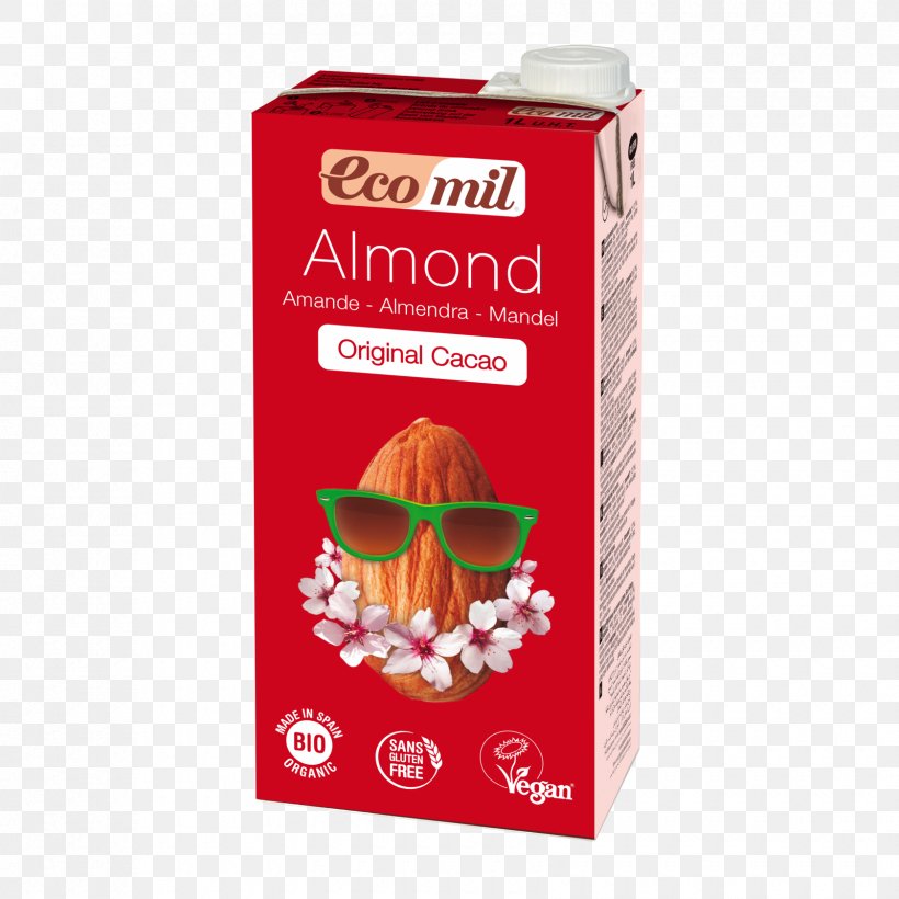 Almond Milk Organic Food Coconut Milk, PNG, 1680x1680px, Almond Milk, Agave, Agave Nectar, Almond, Cacao Tree Download Free