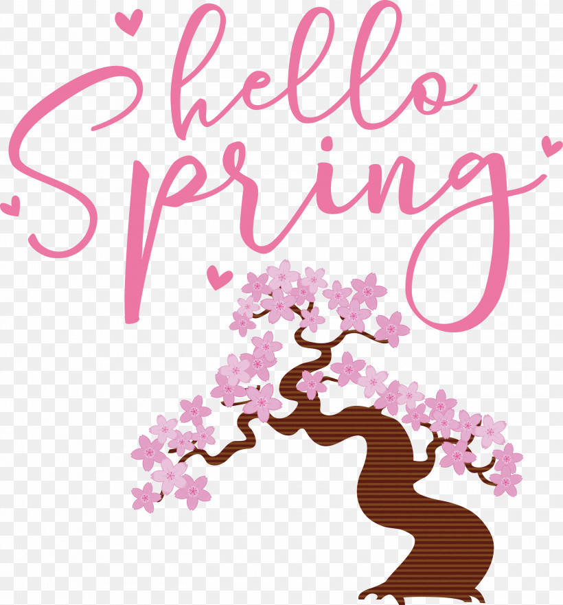 Hello Spring Spring, PNG, 2790x3000px, Hello Spring, Cartoon, Pixlr, Royaltyfree, Silhouette Download Free