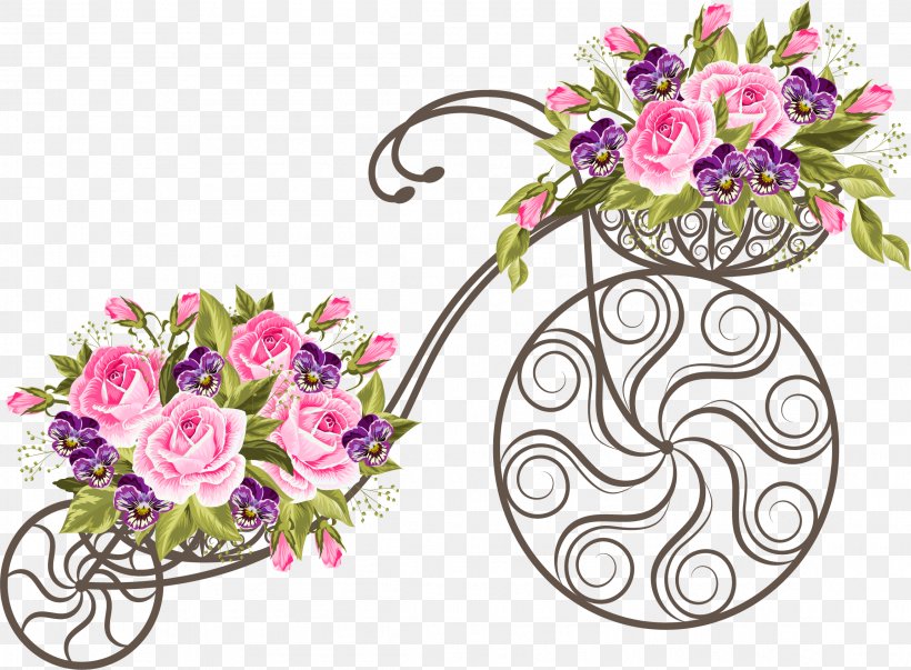 Bicycle Basket Flower Stock Photography, PNG, 2301x1693px, Bicycle Basket, Basket, Bicycle, Can Stock Photo, Cut Flowers Download Free