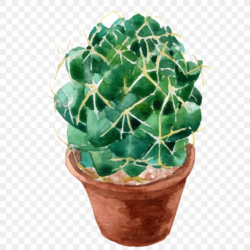 Cactaceae Watercolor Painting Succulent Plant Art, PNG, 1667x1667px, Cactaceae, Art, Cactus, Caryophyllales, Drawing Download Free