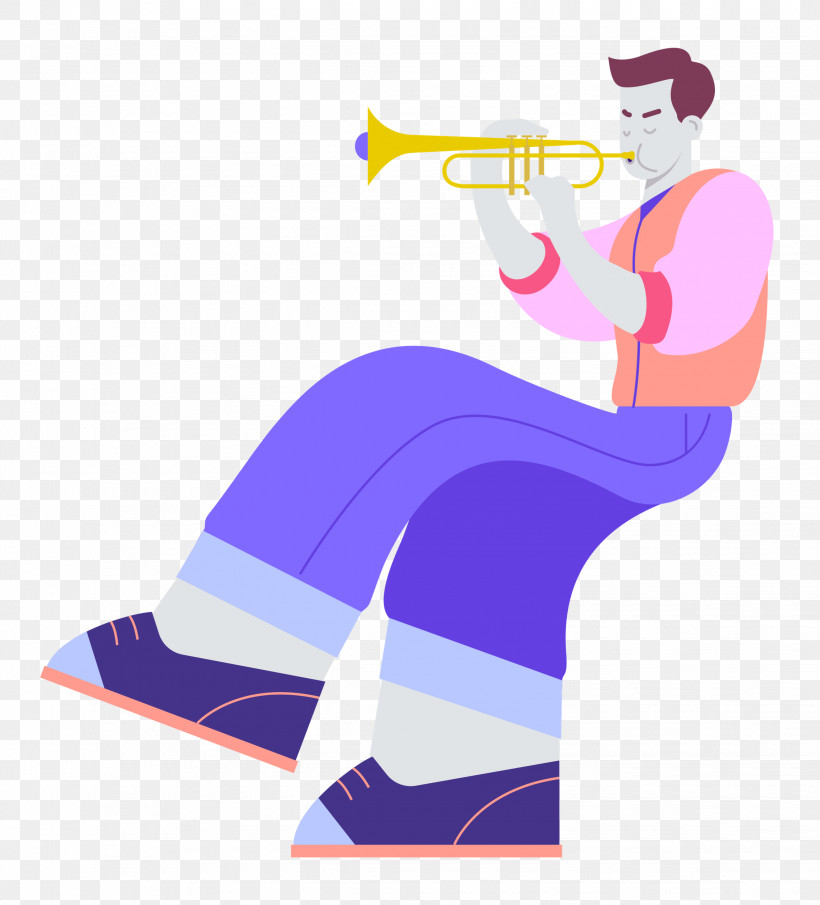 Playing The Trumpet Music, PNG, 2265x2500px, Music, Biology, Cartoon, Character, Human Biology Download Free