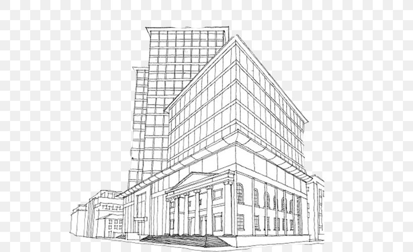 Architecture Architectural Drawing Building Sketch PNG 600x500px 