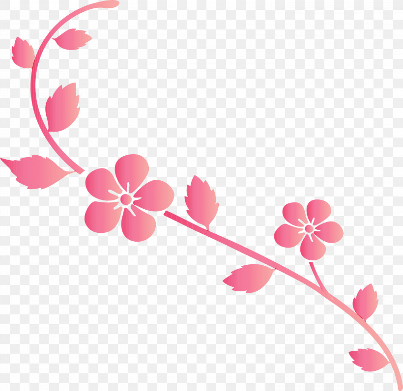 Cherry Blossom, PNG, 3000x2915px, Flower Frame, Blossom, Branch, Cherry Blossom, Decoration Frame Download Free