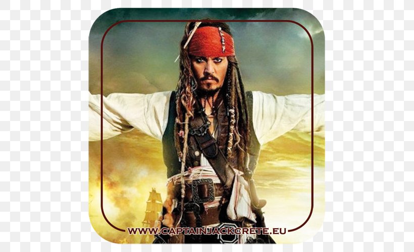 Pirates Of The Caribbean: On Stranger Tides Jack Sparrow Johnny Depp Hector Barbossa Will Turner, PNG, 500x500px, Jack Sparrow, Actor, Album Cover, Film, Headgear Download Free
