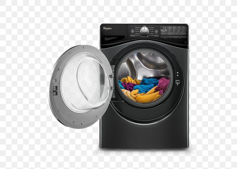 Washing Machines Whirlpool Corporation Clothes Dryer, PNG, 585x585px, Washing Machines, Camera Lens, Clothes Dryer, Detergent, Efficient Energy Use Download Free