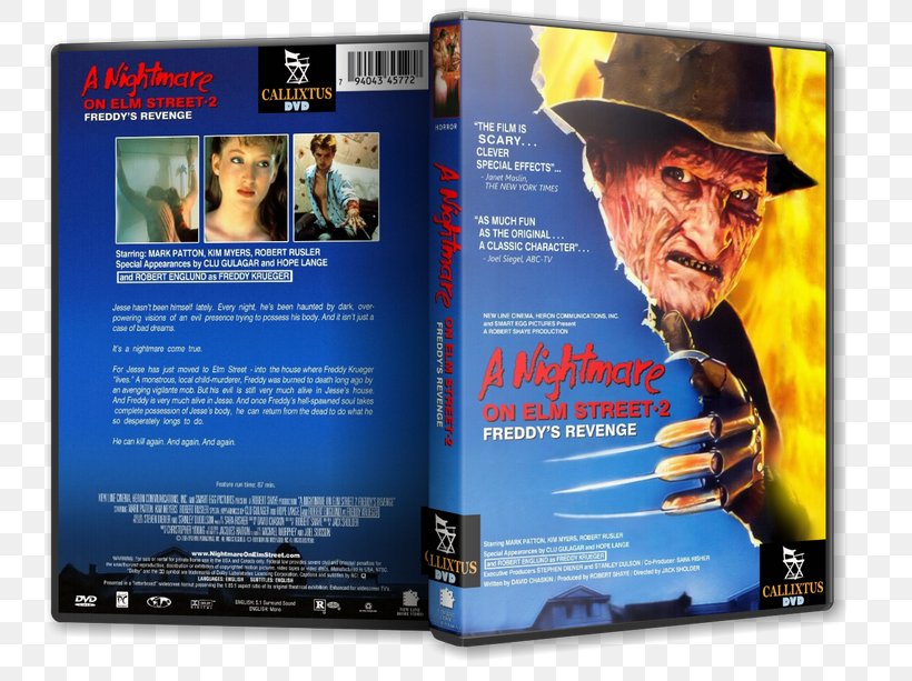 A Nightmare On Elm Street 2: Freddy's Revenge DVD YouTube Blu-ray Disc, PNG, 817x613px, Dvd, Advertising, Art, Avatar, Bluray Disc Download Free