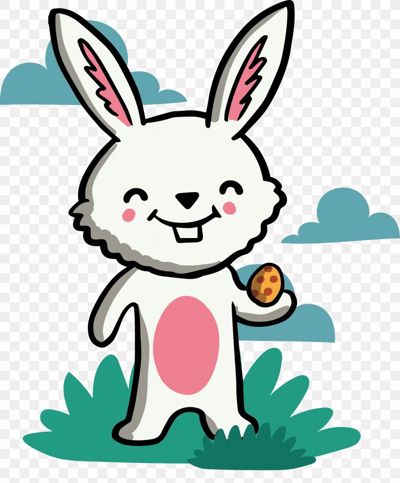 Easter Bunny Rabbit Cartoon White, PNG, 2917x3524px, Easter Bunny, Art, Artwork, Blue, Cartoon Download Free