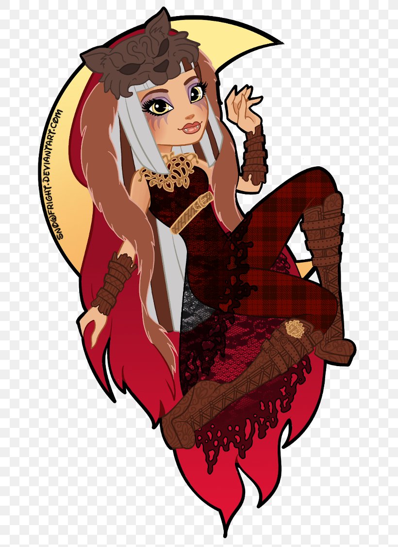 Ever After High Big Bad Wolf Little Red Riding Hood Drawing Art, PNG, 750x1125px, Watercolor, Cartoon, Flower, Frame, Heart Download Free