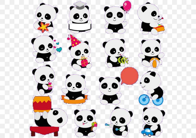 Giant Panda Bear Cute Panda Cuteness Clip Art, PNG, 581x580px, Giant Panda, Bear, Cartoon, Cute Panda, Cuteness Download Free