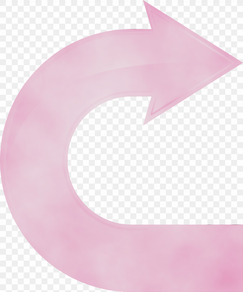 Pink Material Property Circle, PNG, 2494x3000px, U Shaped Arrow, Circle, Material Property, Paint, Pink Download Free