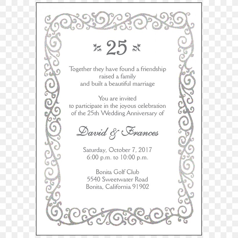 Wedding Invitation Wedding Anniversary Picture Frames, PNG, 1660x1660px, Wedding Invitation, Anniversary, Black, Ceremony, Convite Download Free