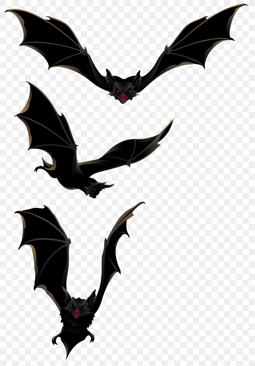 Halloween Bat Clip Art, PNG, 2946x4229px, Halloween, Bat, Beak, Black And White, Fictional Character Download Free