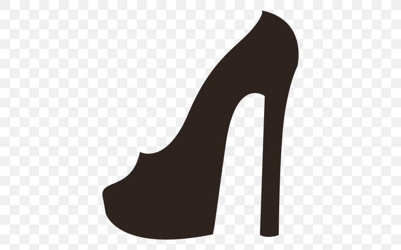 High-heeled Shoe High Heel Transparent Footwear Sandal, PNG, 512x512px, Shoe, Absatz, Black And White, Footwear, Heel Download Free
