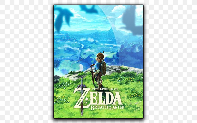 The Legend Of Zelda: Breath Of The Wild Nintendo Switch Wii U The Legend Of Zelda: Ocarina Of Time 3D, PNG, 512x512px, Legend Of Zelda Breath Of The Wild, Advertising, Ecosystem, Grass, Legend Of Zelda Download Free
