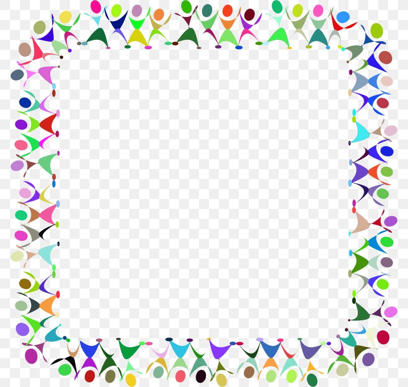 Rainbow Color Clip Art, PNG, 778x778px, Rainbow, Area, Border, Color, Confetti Download Free