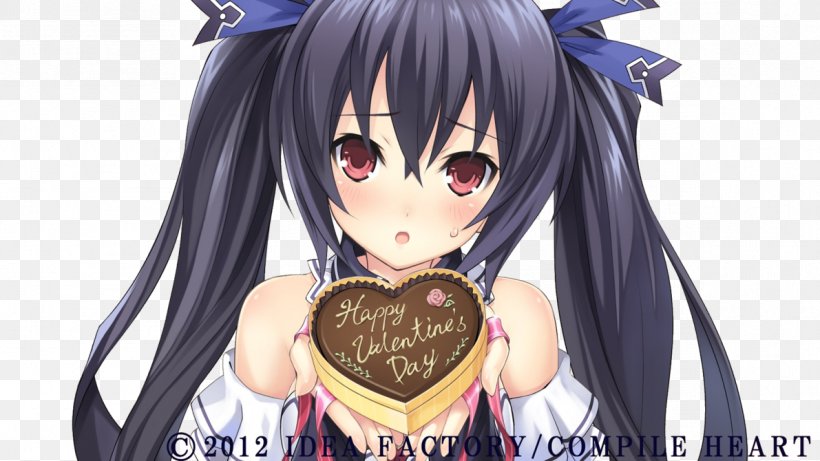 Hyperdimension Neptunia Mk2 Hyperdevotion Noire: Goddess Black Heart Valentine's Day Video Game, PNG, 1191x670px, Watercolor, Cartoon, Flower, Frame, Heart Download Free