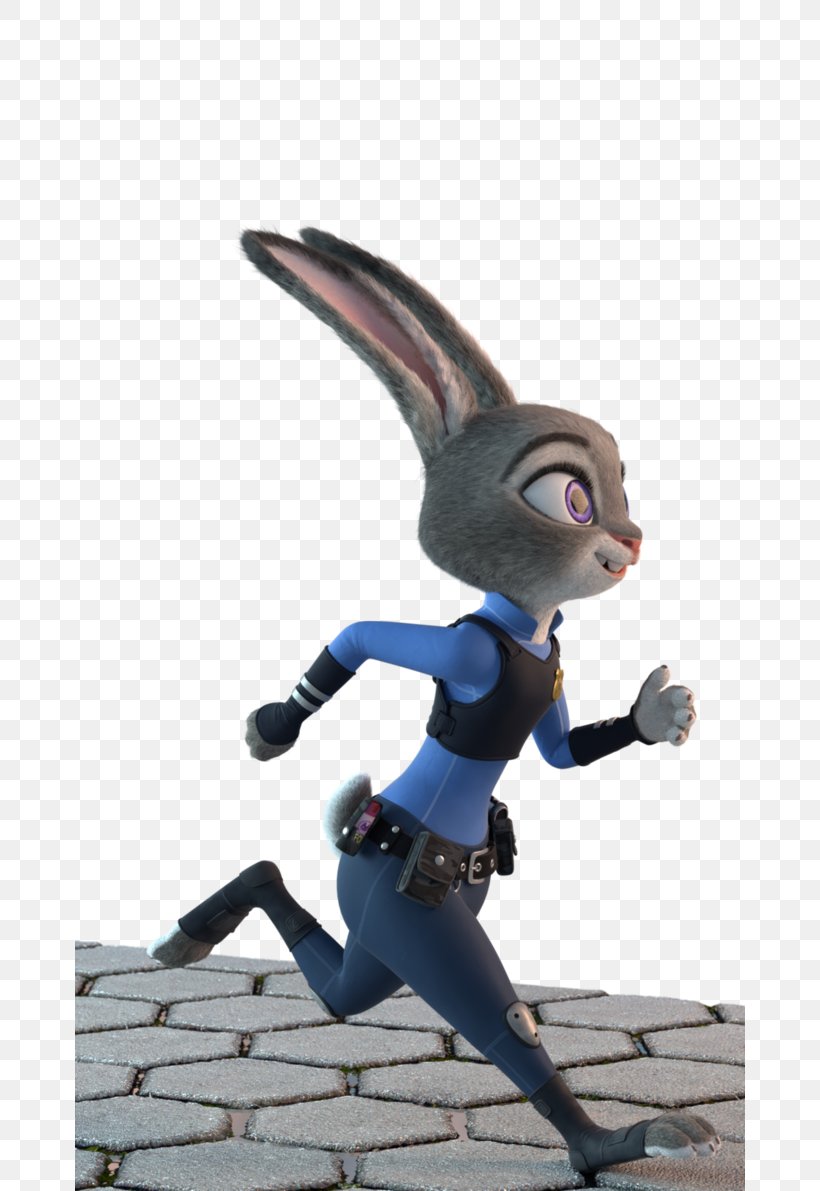 Lt. Judy Hopps 3D Modeling Rabbit Character Low Poly, PNG, 670x1191px, 3d Modeling, Lt Judy Hopps, Action Figure, Animated Film, Blender Download Free