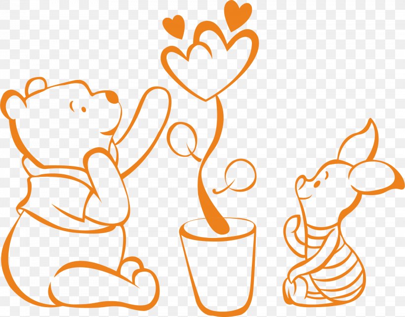 Winnie-the-Pooh Piglet Drawing Cartoon, PNG, 1968x1542px, Winniethepooh, Animaatio, Animated Film, Area, Artwork Download Free