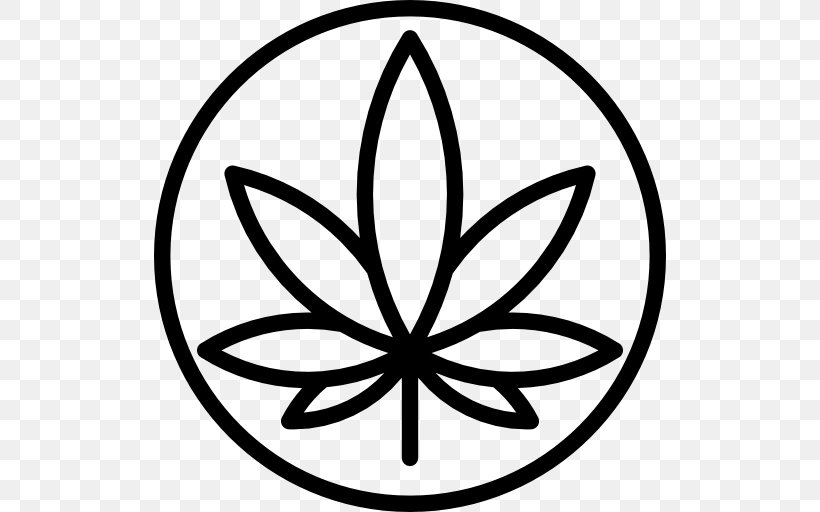 Cannabis Smoking Clip Art, PNG, 512x512px, Cannabis, Area, Black And White, Cannabis Smoking, Flora Download Free