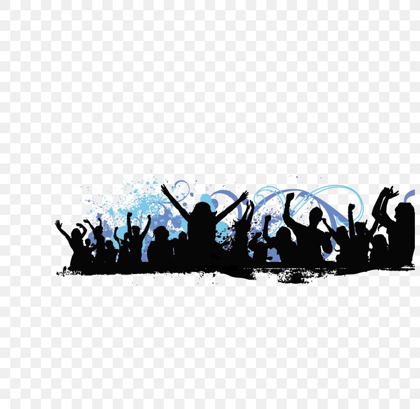 Crowd Royalty-free Silhouette, PNG, 800x800px, Crowd, Audience, Brand, Concert, Party Download Free