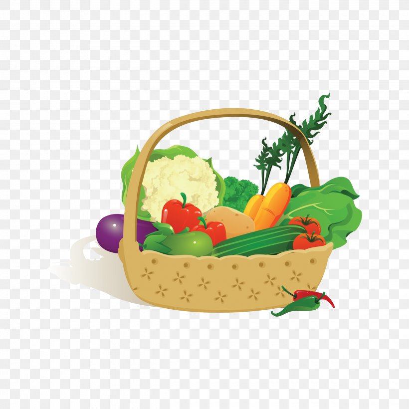 Natural Foods Vegetable Healthy Diet Vector Graphics, PNG, 2480x2480px, Food, Basket, Calorie, Diet, Eating Download Free