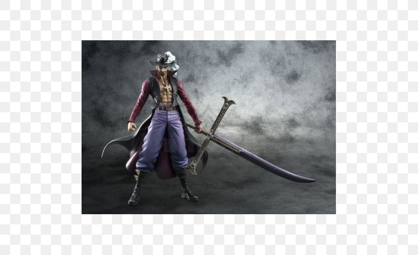 Dracule Mihawk One Piece Shichibukai Action & Toy Figures Silvers Rayleigh, PNG, 500x500px, Watercolor, Cartoon, Flower, Frame, Heart Download Free