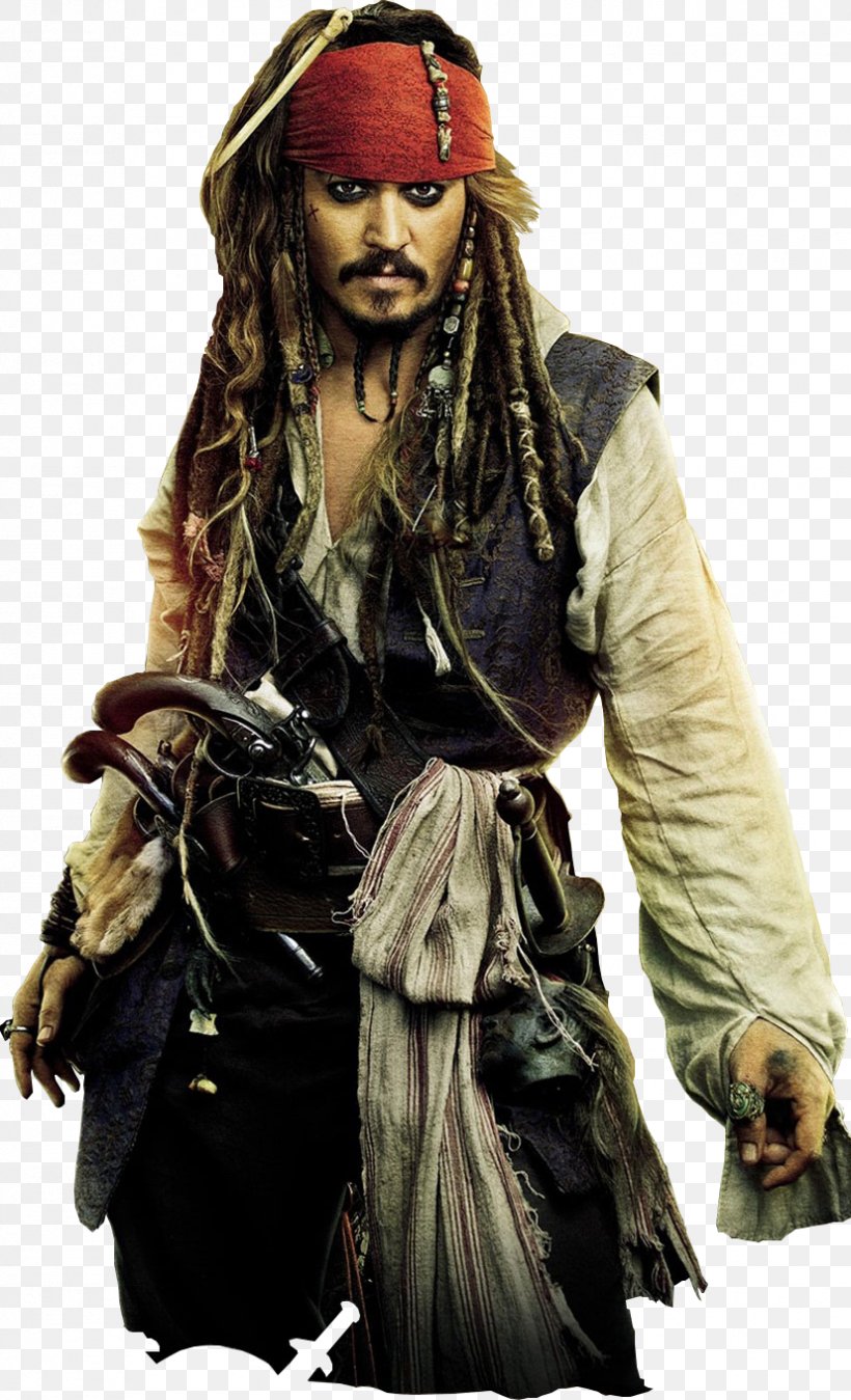 Jack Sparrow Pirates Of The Caribbean: The Curse Of The Black Pearl Johnny Depp Elizabeth Swann, PNG, 827x1361px, Jack Sparrow, Black Pearl, Costume, Elizabeth Swann, Headgear Download Free