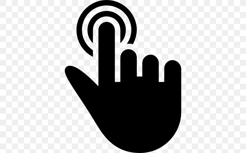 Touchscreen Symbol Gesture Clip Art, PNG, 512x512px, Touchscreen, Android, Black And White, Brand, Digital Signs Download Free